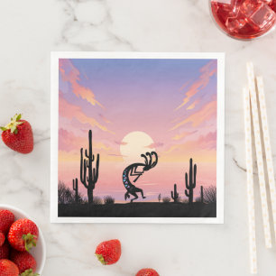 Guardanapo De Papel De Jantar Desert Southwestern Kokopelli