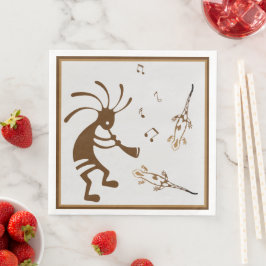 Guardanapo De Papel De Jantar Deserto de Música do Sudoeste Kokopelli Napkins