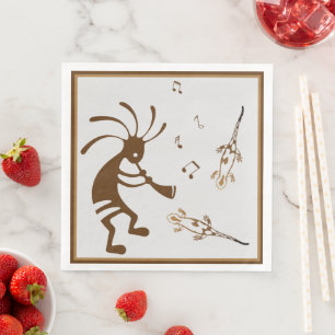 Guardanapo De Papel De Jantar Deserto de Música do Sudoeste Kokopelli Napkins