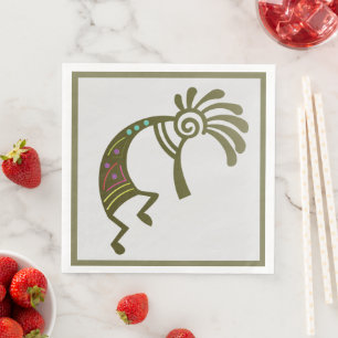 Guardanapo De Papel De Jantar Deserto do Sudoeste Indiano Kokopelli Napkins