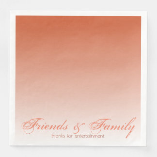 Guardanapo De Papel De Jantar Designer Laranja Canela