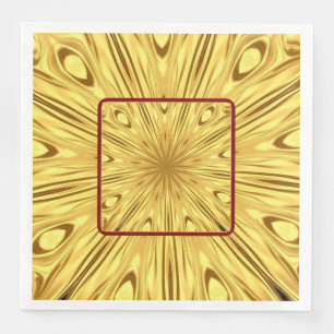 Guardanapo De Papel De Jantar Detalhe Dramático da Mesa: Zenite Dourado Opulento