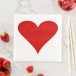 Guardanapo De Papel De Jantar Dia dos Namorados Amor Romântico Coração Forma