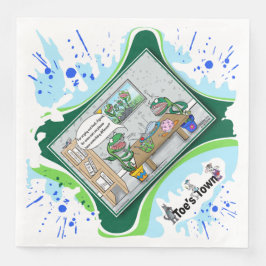 Guardanapo De Papel De Jantar Dinner At The Flytraps | Birthday Dinner Napkin