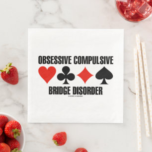 Guardanapo De Papel De Jantar Distúrbio Obsessivo Compulsivo de Ponte (OCBD)