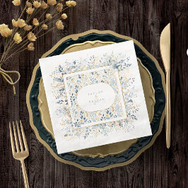 Guardanapo De Papel De Jantar Doce Padrão De Casamento Floral ID1045