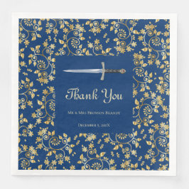 Guardanapo De Papel De Jantar Dourada medieval