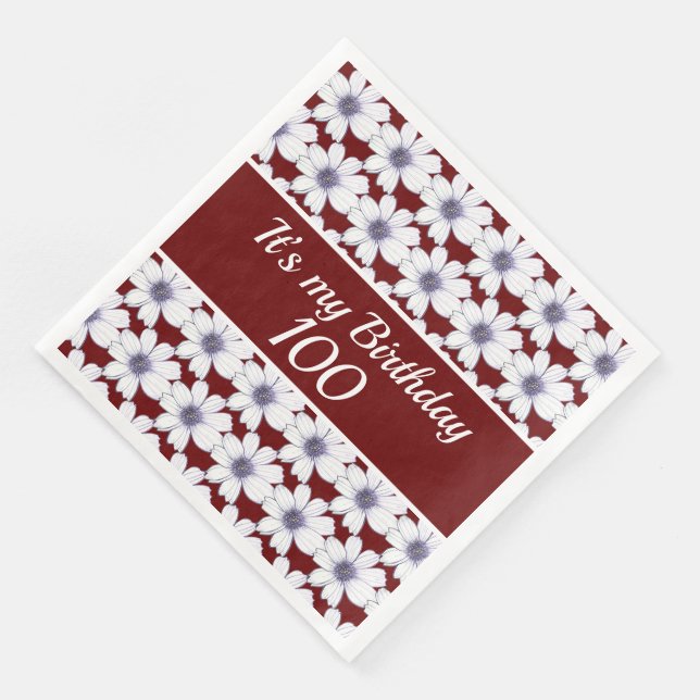 Guardanapo De Papel De Jantar É a minha Festa de aniversário personalizada de an (Canto)