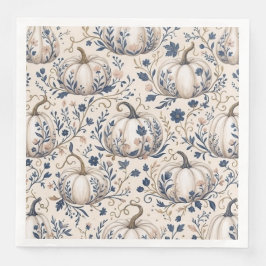 Guardanapo De Papel De Jantar Elegante Abóbora Marfim Chinoiserie Floral Vintage