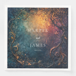 Guardanapo De Papel De Jantar Elegante Celestial Wedding Napkins