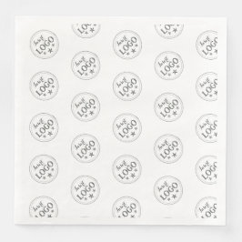 Guardanapo De Papel De Jantar Elegante Nome Personalizado e Título Padrão