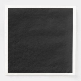 Guardanapo De Papel De Jantar Elegante Preto Sólido