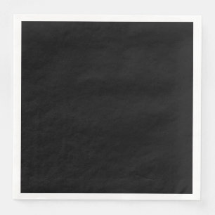 Guardanapo De Papel De Jantar Elegante Preto Sólido