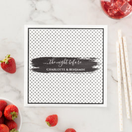 Guardanapo De Papel De Jantar Ensaios Minimalistas Modernos em Preto e Branco