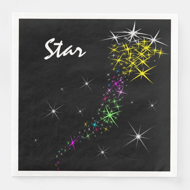 Guardanapo De Papel De Jantar Estrela de Natal (Frente)