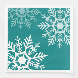 Guardanapo De Papel De Jantar Estrelas de Neve - Natal - Papel Napkin