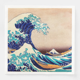 Guardanapo De Papel De Jantar Excelente Wave Off Kanagawa Vintage Arte Japonesa