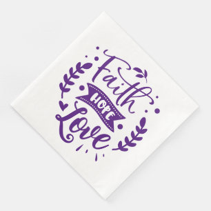 Guardanapo De Papel De Jantar Faith- Padrão Cocktail Napkins