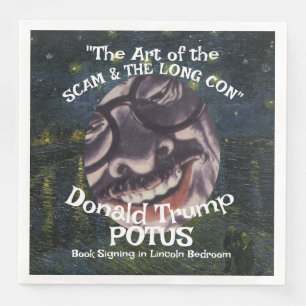 Guardanapo De Papel De Jantar FBI ICE CBP Trump POTUS Golpe Livro de Arte de Sin