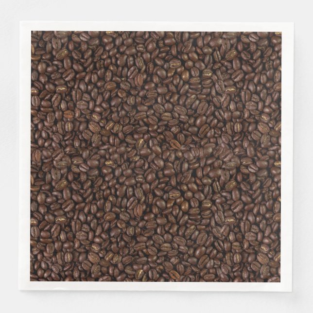 Guardanapo De Papel De Jantar Feijões de café (Frente)