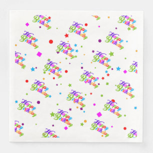 Guardanapo De Papel De Jantar Feliz Aniversário