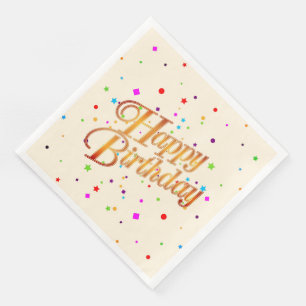 Guardanapo De Papel De Jantar Feliz aniversário