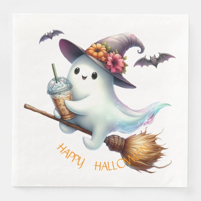 Guardanapo De Papel De Jantar Feliz Dia das Bruxas (Frente)