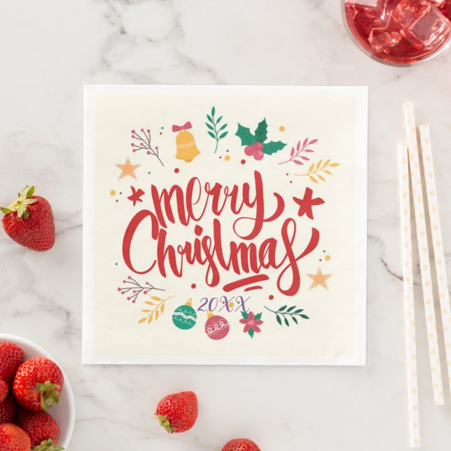 Guardanapo De Papel De Jantar Feliz Festa de Natal (Insitu)