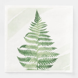 Guardanapo De Papel De Jantar Fern Verde Minimalista