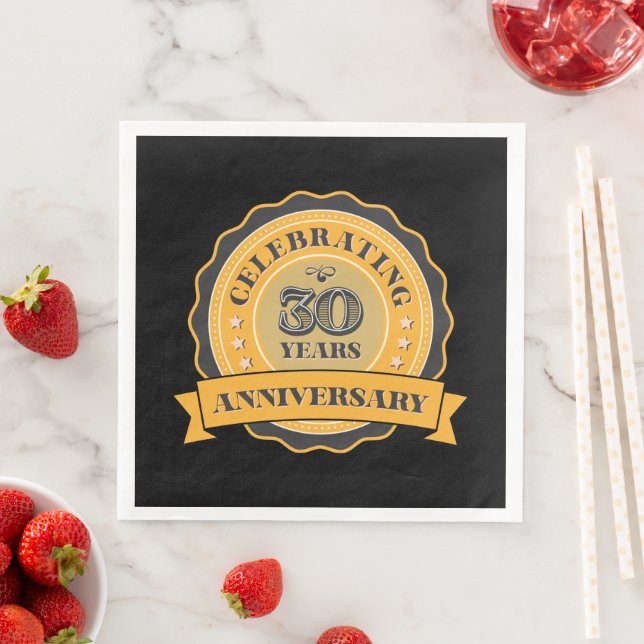 Guardanapo De Papel De Jantar festa de aniversário de 30 anos fofa (Insitu)