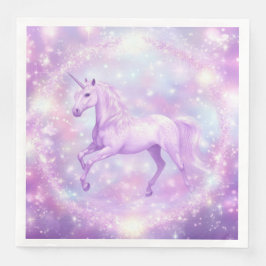 Guardanapo De Papel De Jantar Festa de aniversário Unicorn Papel Napkin