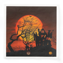 Fiery Full Moon Halloween