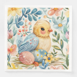 Guardanapo De Papel De Jantar Flor de Primavera Páscoa 7