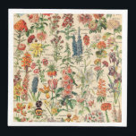 Guardanapo De Papel De Jantar Flores Vintage por Adolphe Millot<br><div class="desc">Flores Vintage de Adolphe Millot. Por favor,  visite minha loja para obter design mais interessante e mais opções de cores. => zazzle.com/colorfulworld*</div>