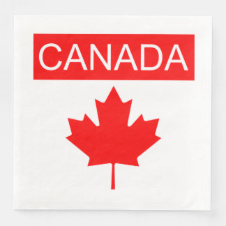 Guardanapo De Papel De Jantar Folha de Bordo do Canadá