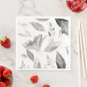 Guardanapo De Papel De Jantar Folhas de cor aquosa 8