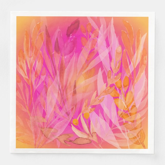 Guardanapo De Papel De Jantar Folhas de outono (Frente)