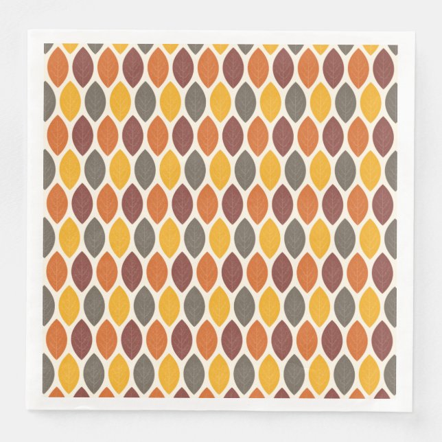 Guardanapo De Papel De Jantar Folhas de outono (Frente)