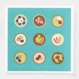 Guardanapo De Papel De Jantar Fruta Tarts