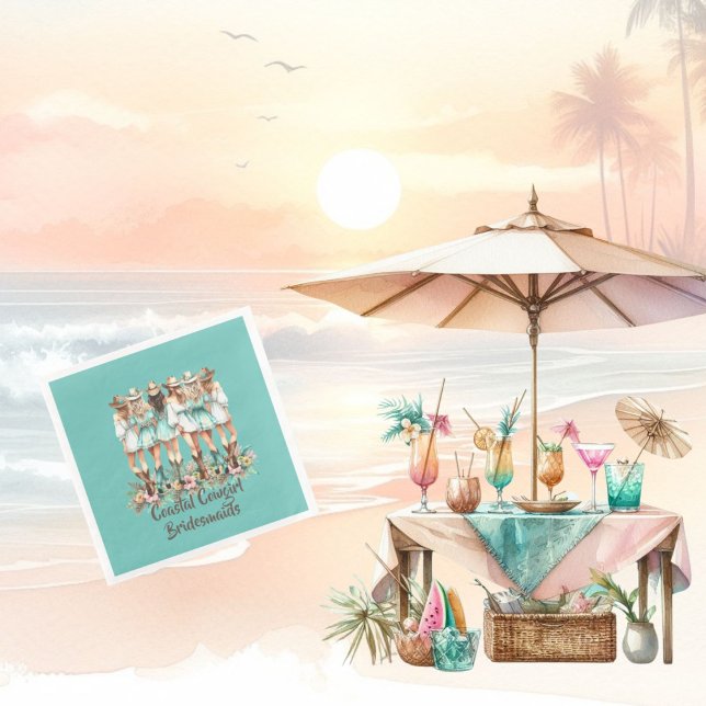 Guardanapo De Papel De Jantar Garota Costeira de Bridesmaids (Criador carregado)