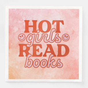 Guardanapo De Papel De Jantar Garotas Quentes Lêem Livros