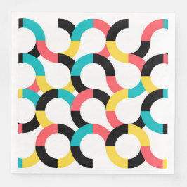Guardanapo De Papel De Jantar Geométrica moderna colorida, moderna, moderna e al