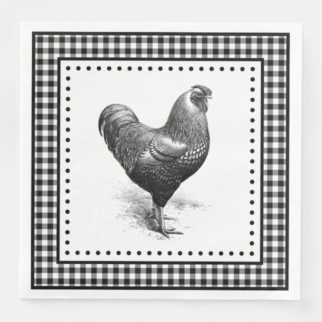 Guardanapo De Papel De Jantar Ginga de Frango (Frente)
