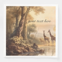 Girafas botânicas, personalizáveis