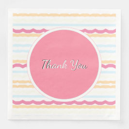 Guardanapo De Papel De Jantar Greve de Casamento de Praia Pastel
