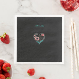 Guardanapo De Papel De Jantar Guardanapo de Coração Personalizado para Casamento