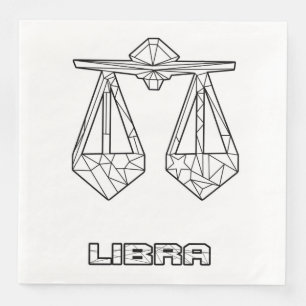 Guardanapo De Papel De Jantar Guardanapo do sinal do zodíaco do Libra