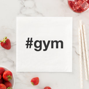Guardanapo De Papel De Jantar GYM Hashtag