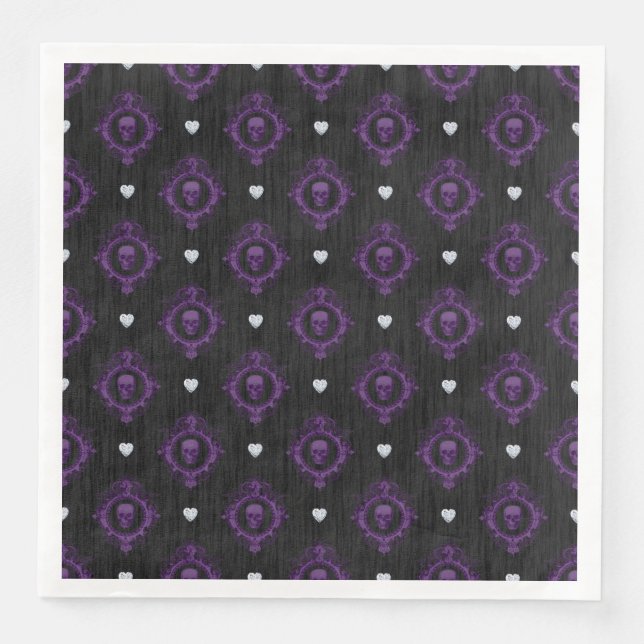 GUARDANAPO DE PAPEL DE JANTAR HÁBULAS DE MALHEIRA DE ROPAS GÁTICAS (Frente)