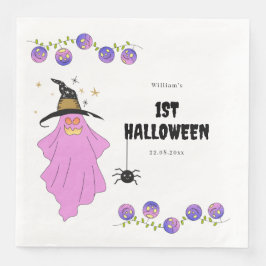 Guardanapo De Papel De Jantar Halloween Ghost Skull Garland Chá de fraldas